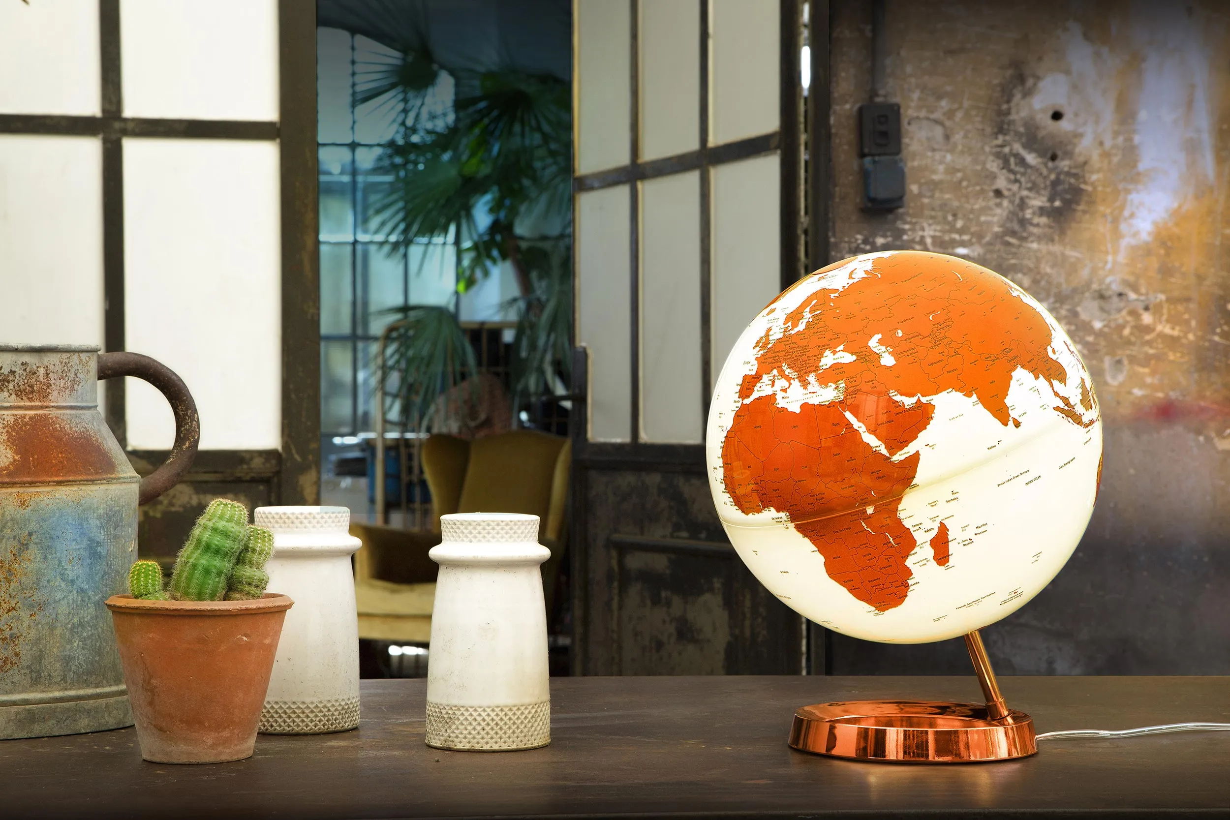 Leuchtglobus "New Light&Colour" Hot Tangerine - Ø 30 cm